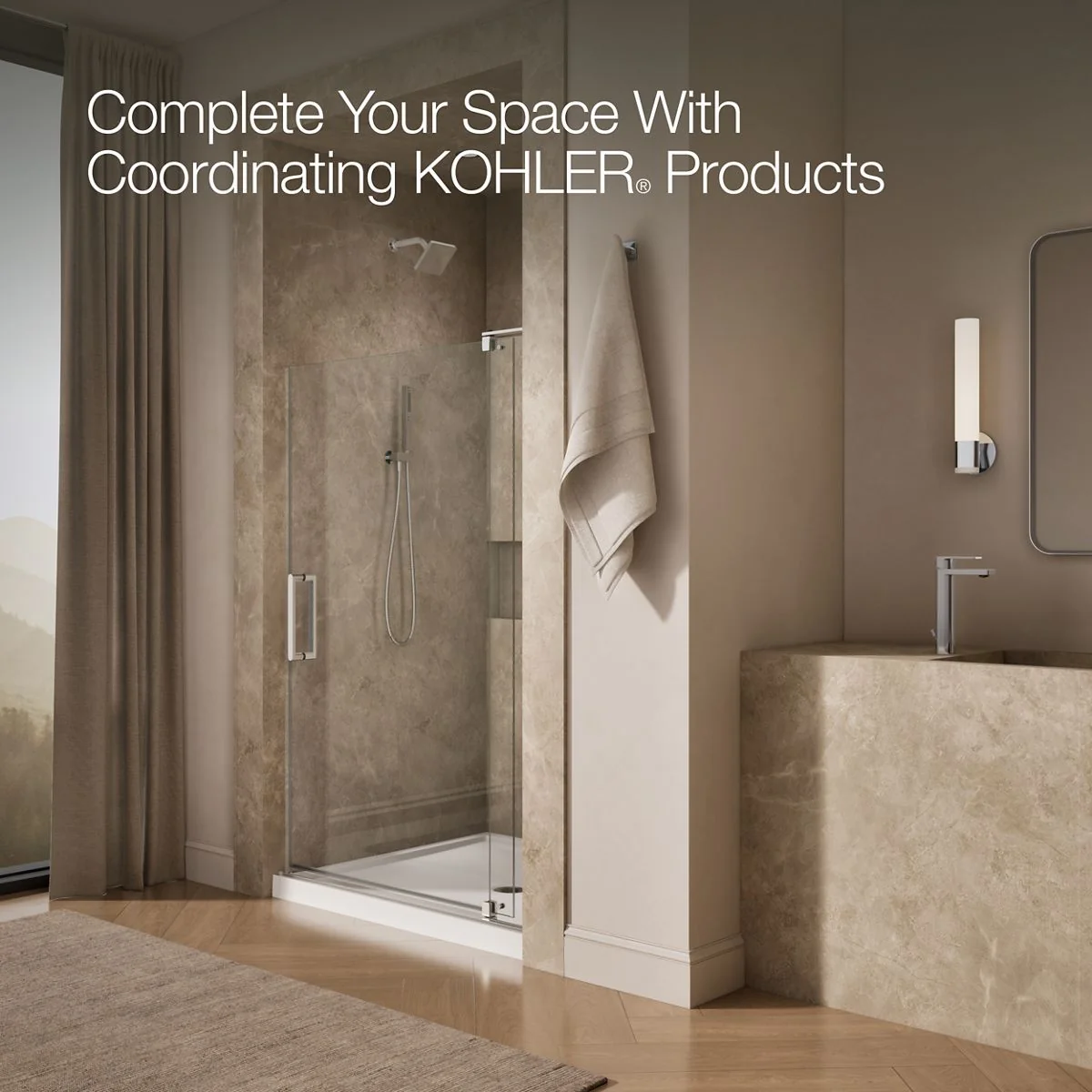 KOHLER K-707551-L Revel 70" H pivot shower door with 5/16"-thick glass - Image 18
