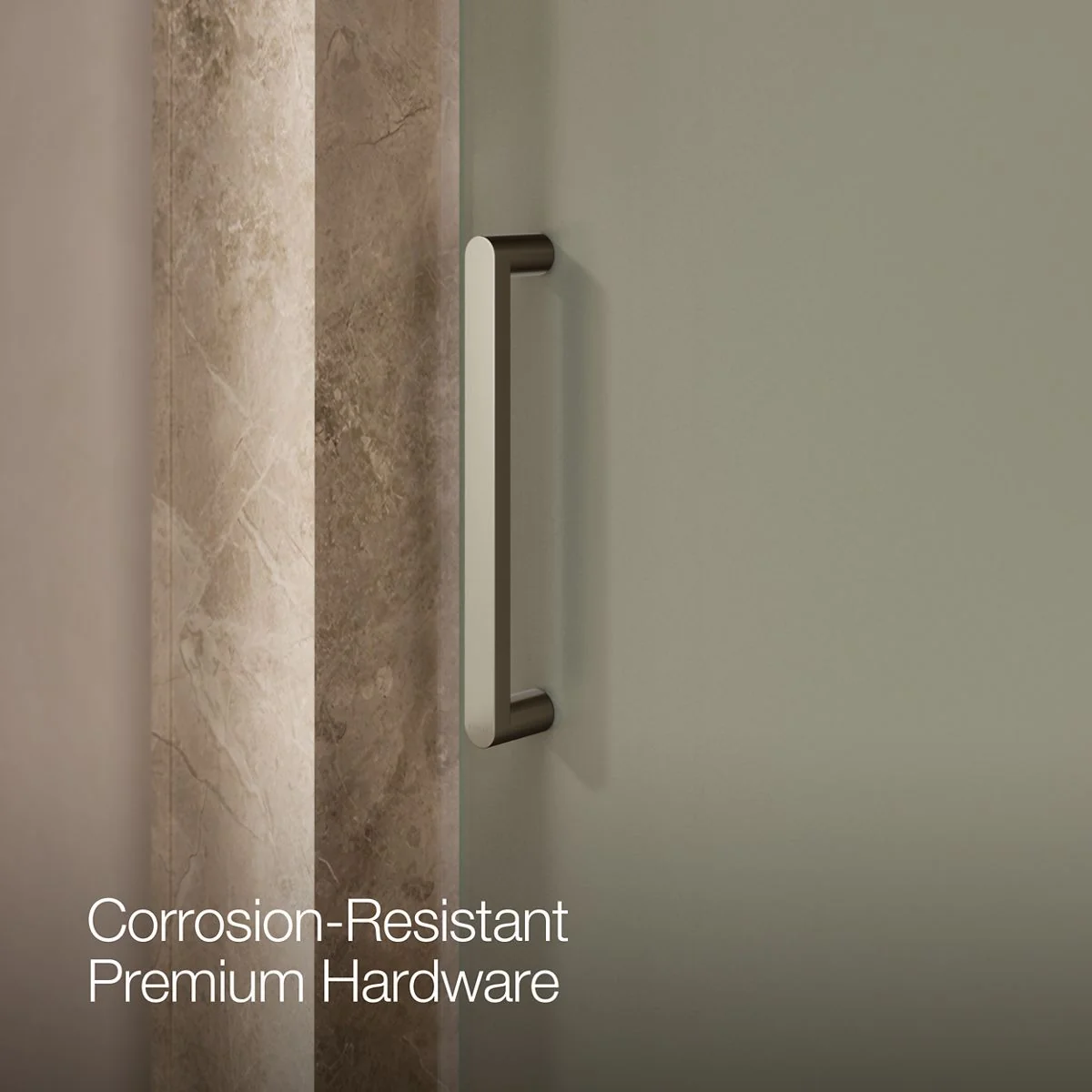 KOHLER K-707541-D3 Revel Pivot shower door, 70" H x 39-1/8 - 44" W, with 5/16" thick Frosted glass - Image 12