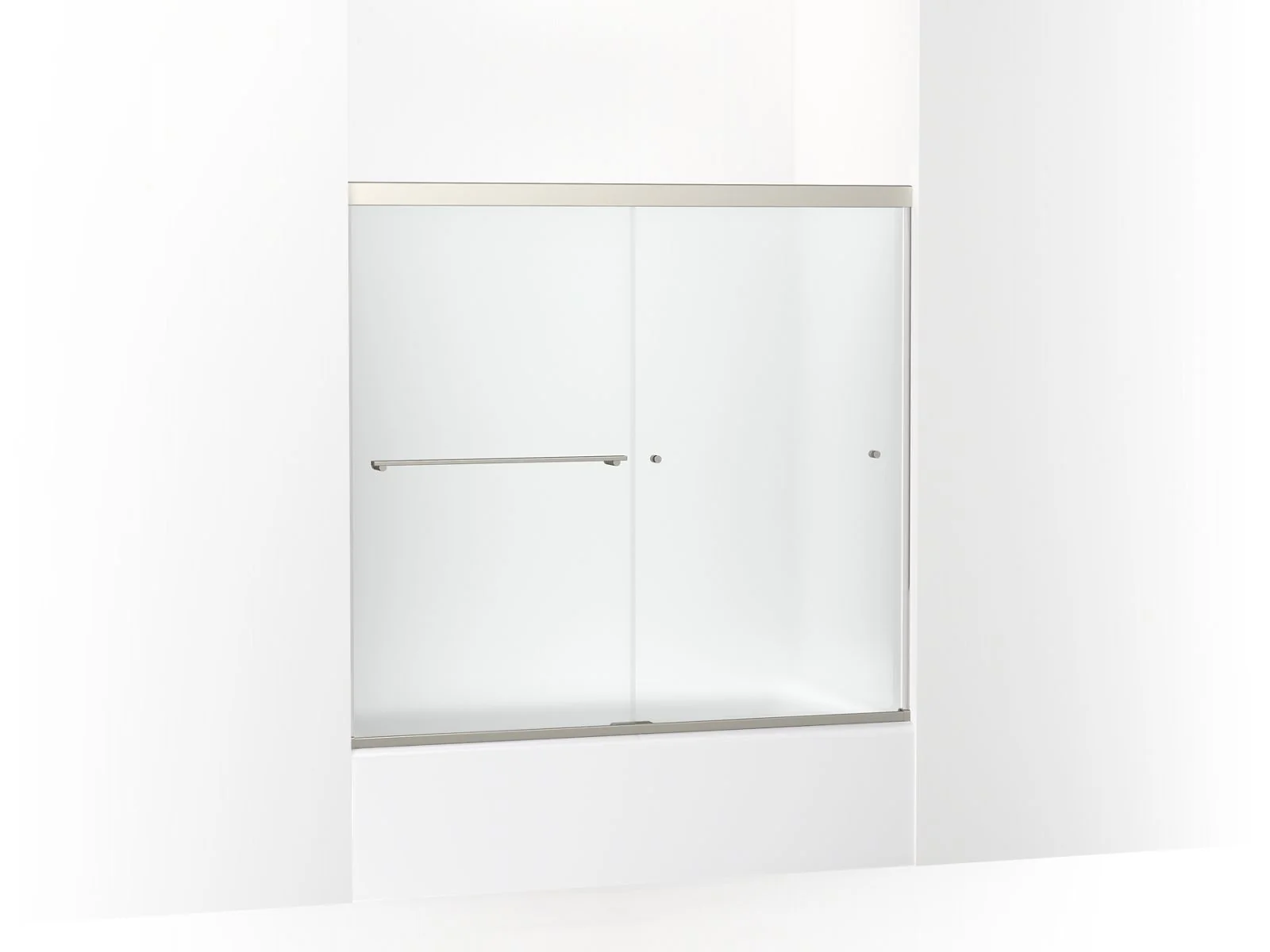 KOHLER K-707001-D3 Revel Sliding bath door, 55-1/2" H x 56-5/8 - 59-5/8" W, with 5/16" thick Frosted glass - Image 2