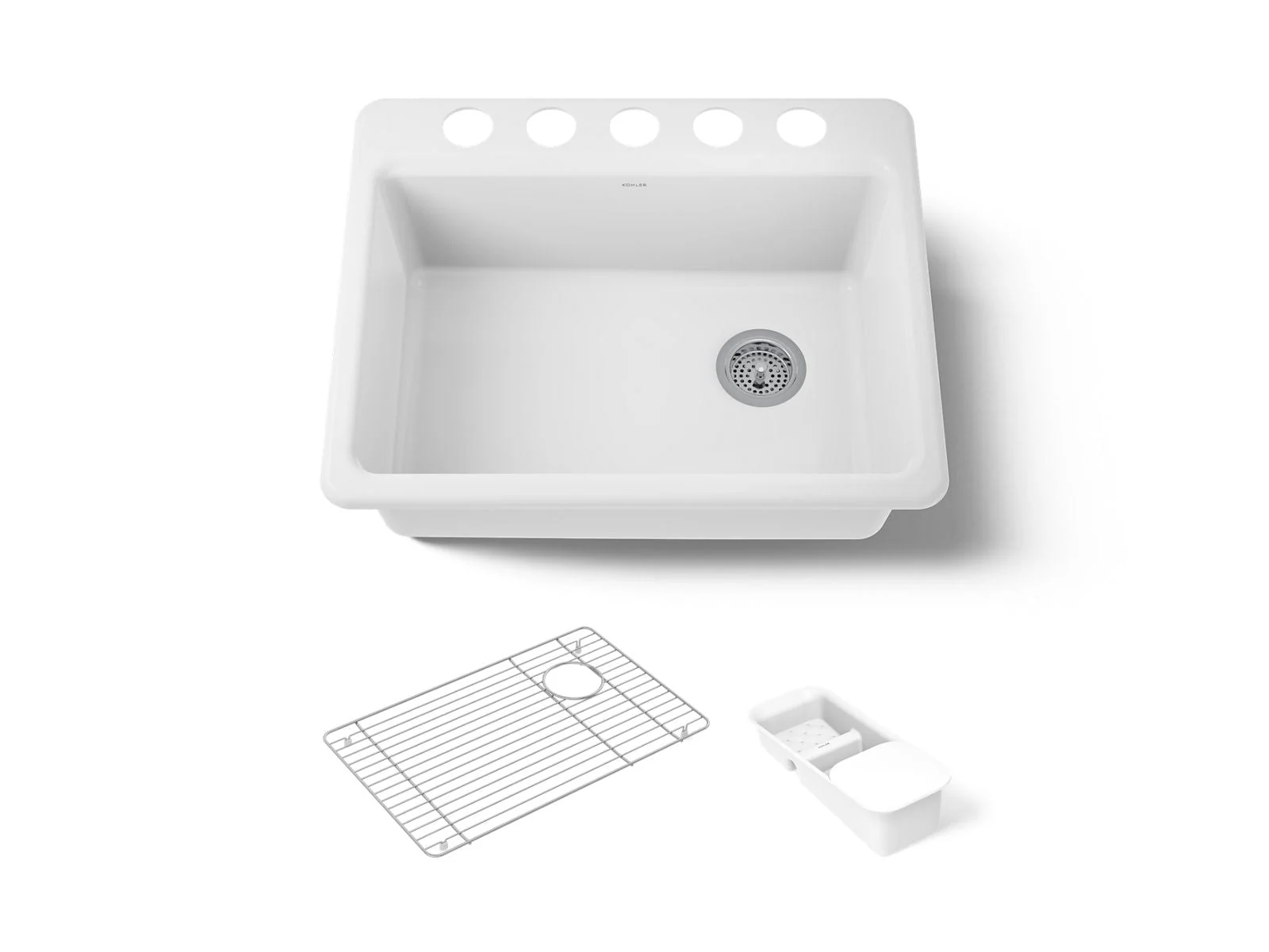 KOHLER K-8668-5UA2 Riverby 27" undermount single-bowl workstation kitchen sink - Image 10