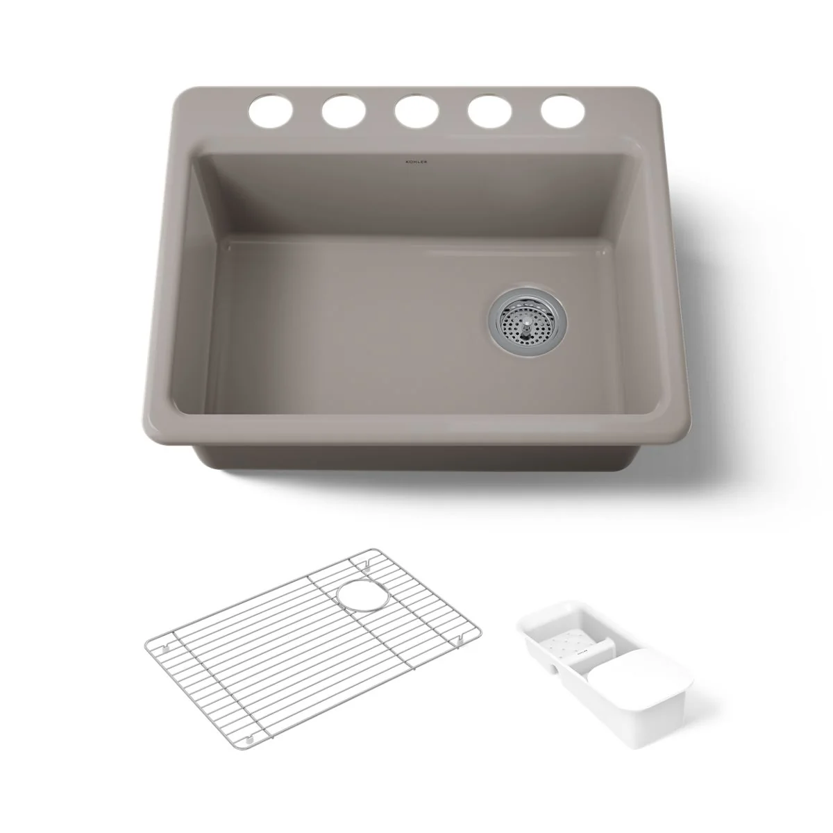 KOHLER K-8668-5UA2 Riverby 27" undermount single-bowl workstation kitchen sink - Image 45