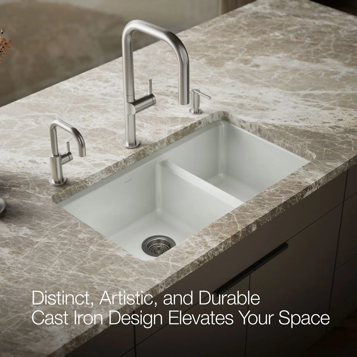 KOHLER K-8669-5UA3 Riverby 33" undermount double-bowl workstation kitchen sink - Image 34