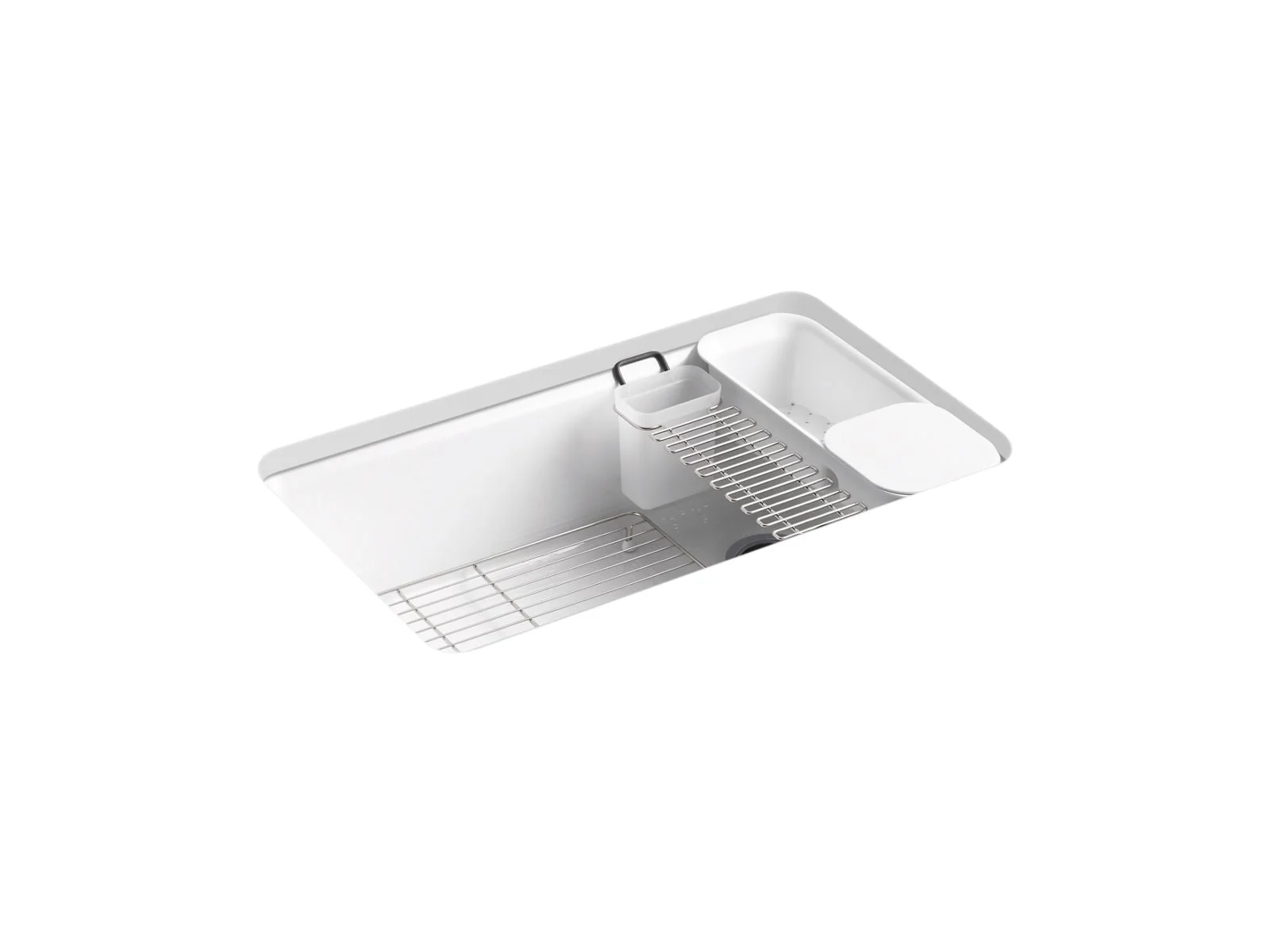 KOHLER K-5871-5UA3 Riverby 33" undermount single-bowl workstation kitchen sink