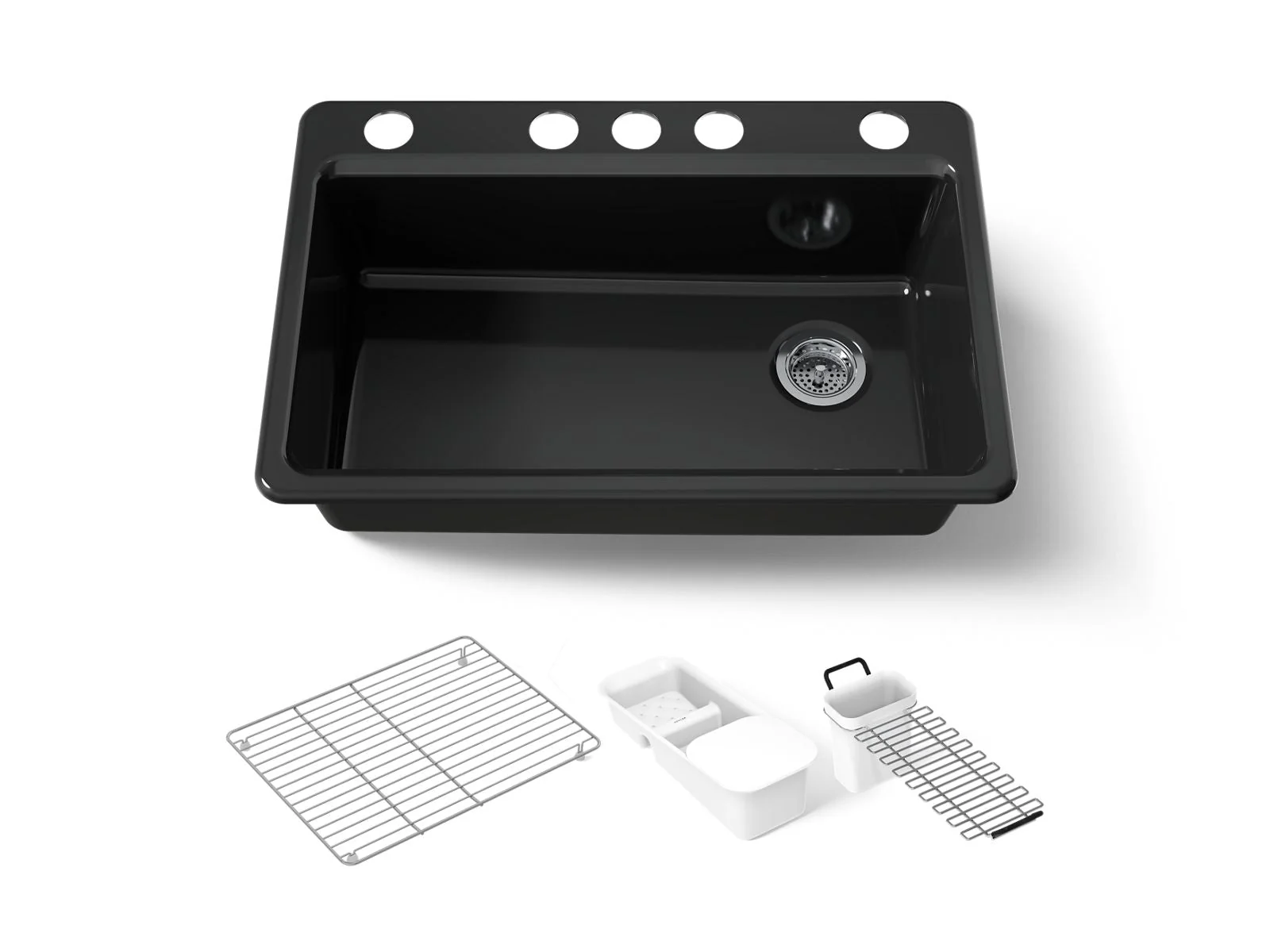 KOHLER K-5871-5UA3 Riverby 33" undermount single-bowl workstation kitchen sink - Image 20