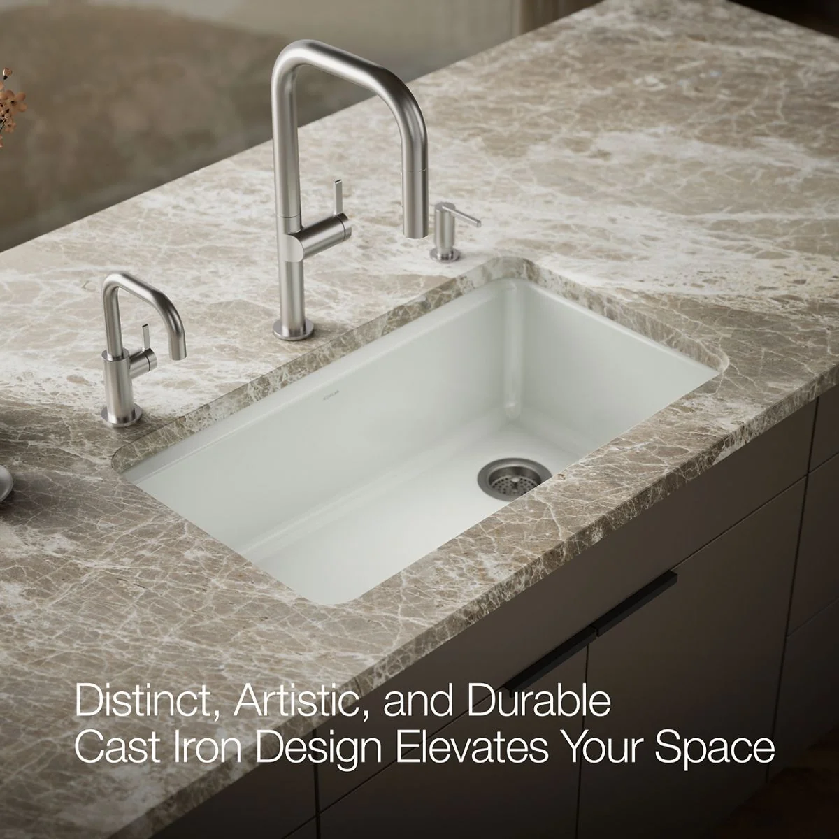 KOHLER K-5871-5UA3 Riverby 33" undermount single-bowl workstation kitchen sink - Image 33