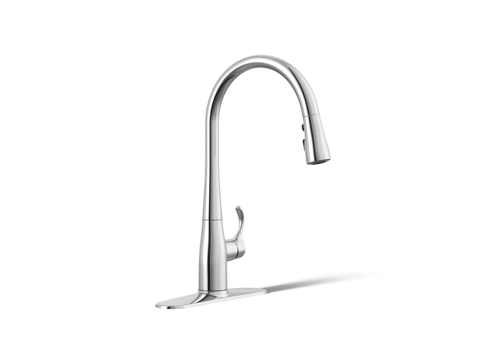 KOHLER K-596 Simplice Pull-down kitchen sink faucet with three-function sprayhead - Image 15
