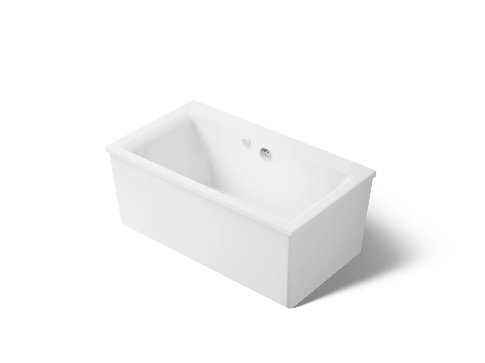 KOHLER K-24018-GH Stargaze 60" x 34" freestanding Heated BubbleMassage air bath with straight shroud - Image 2