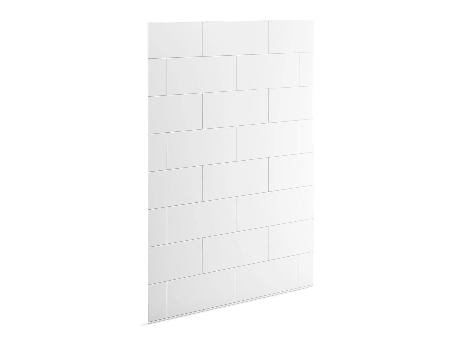 KOHLER K-39440-T07 Stoneridge 96" x 72" shower back wall with large block design