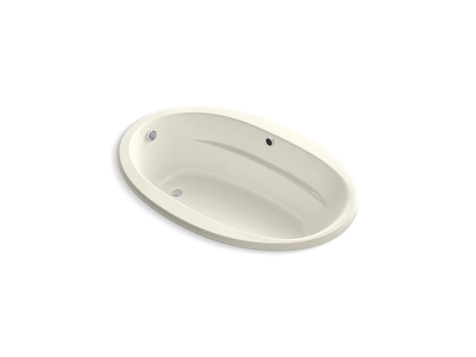 KOHLER K-6346-W1 Sunward 66" x 42" drop-in bath with Bask heated surface - Image 2