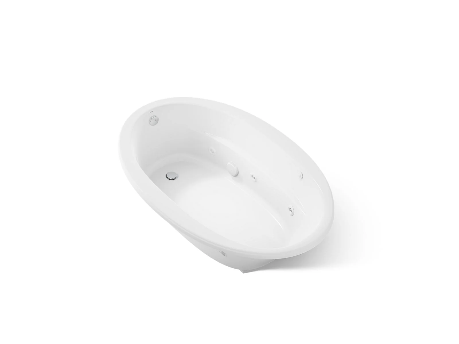 KOHLER K-6347-CB Sunward 66" x 42" drop-in whirlpool bath - Image 8