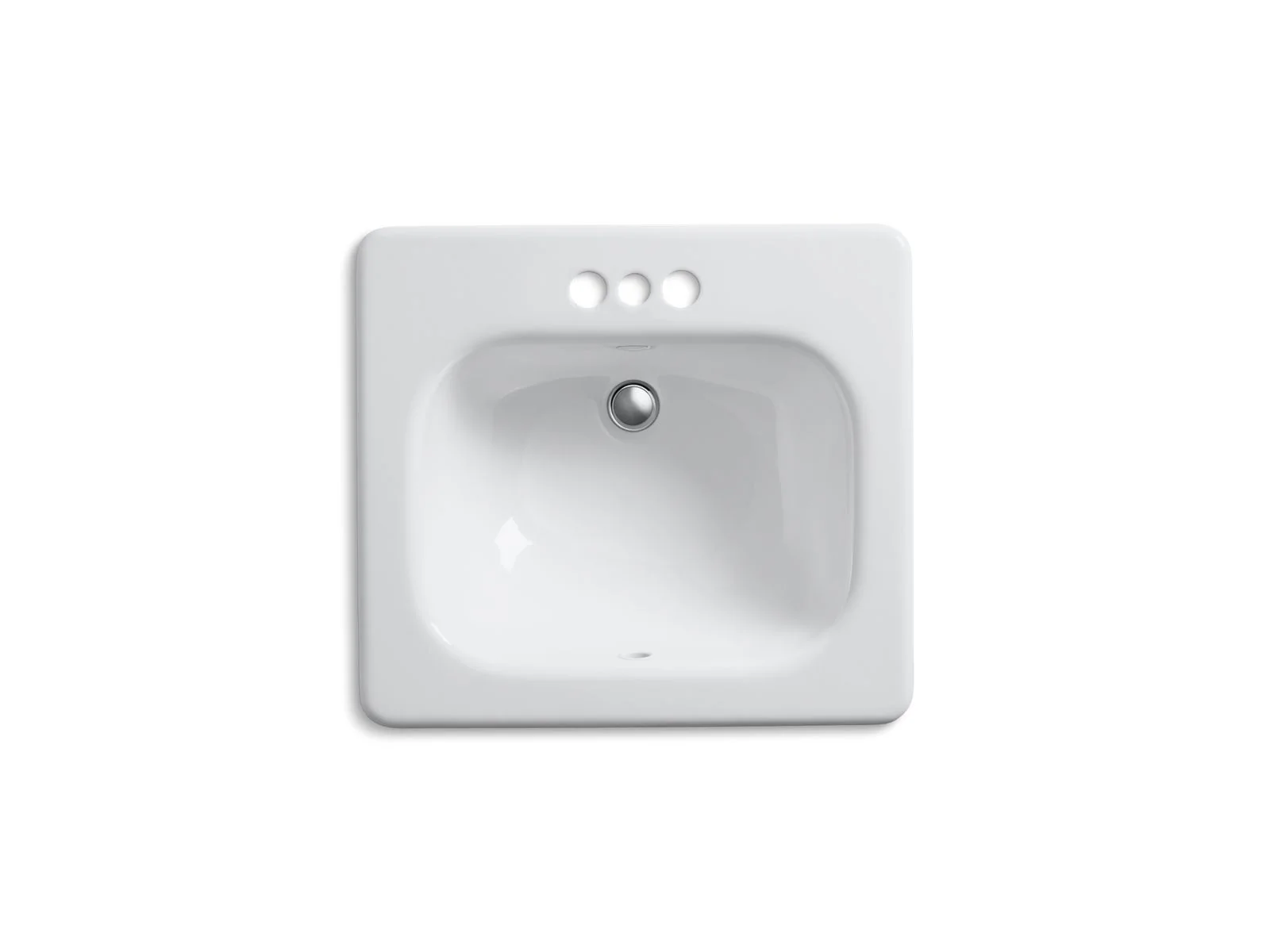 KOHLER K-2895-4 Tahoe 21" rectangular drop-in bathroom sink - Image 2