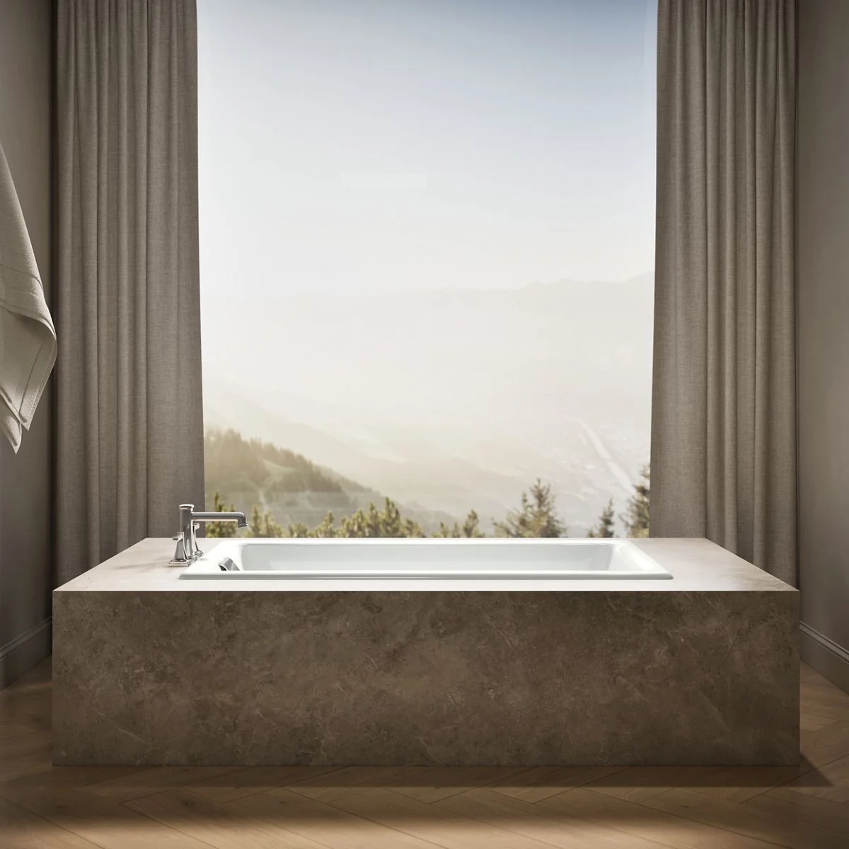 KOHLER K-850 Tea-for-Two 60" x 32" drop-in bath - Image 25