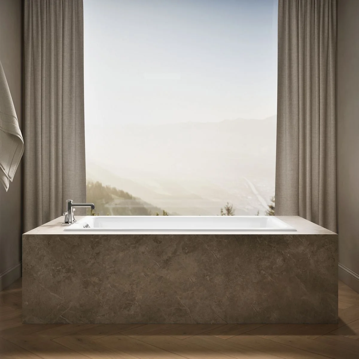 KOHLER K-855 Tea-for-Two 66" x 36" drop-in/undermount bath - Image 10