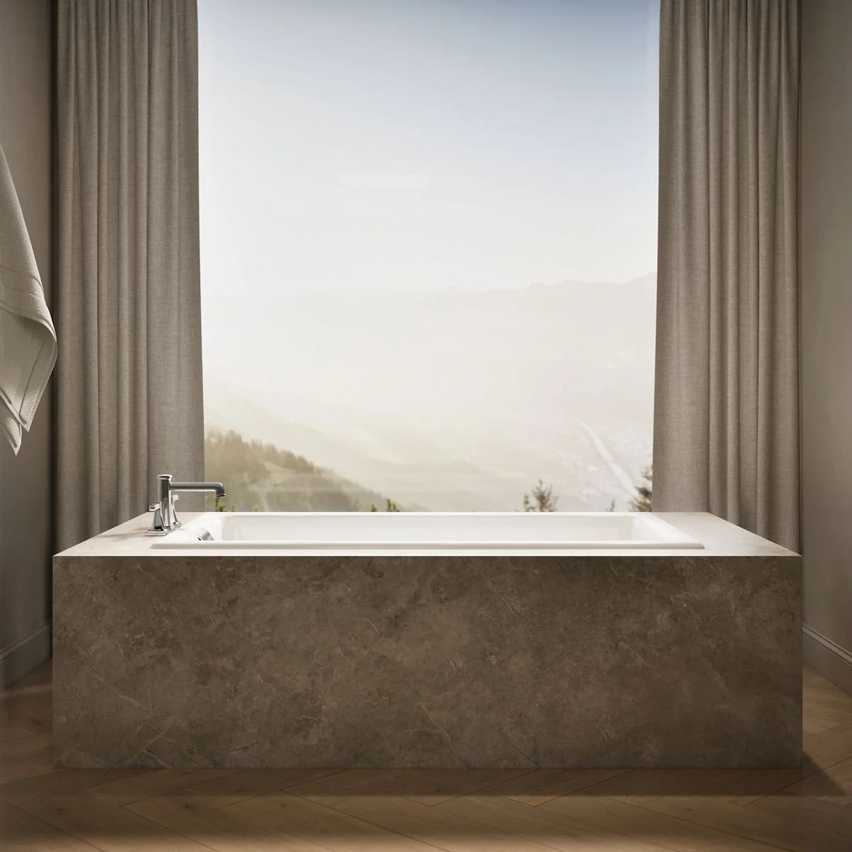 KOHLER K-855 Tea-for-Two 66" x 36" drop-in/undermount bath - Image 25
