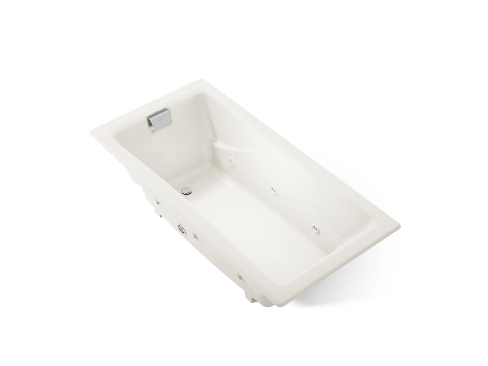 KOHLER K-865-JH Tea-for-Two 71-3/4" x 36" drop-in/undermount whirlpool bath - Image 5