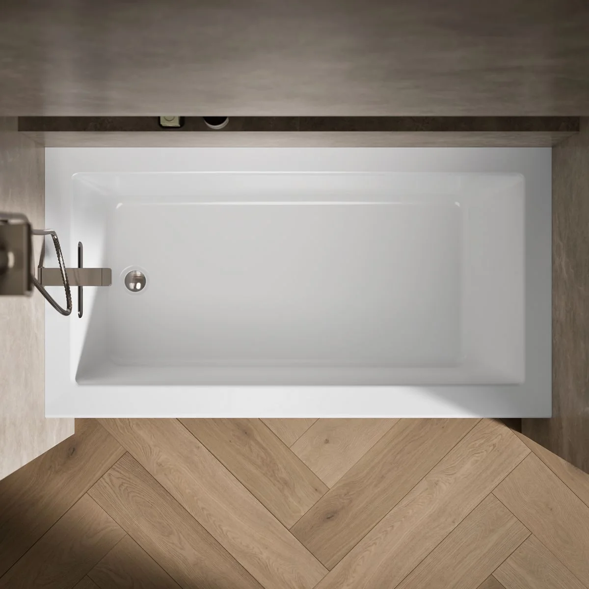 KOHLER K-20202-LA Underscore 60" x 32" alcove bath with integral apron, integral flange, and left-hand drain - Image 5