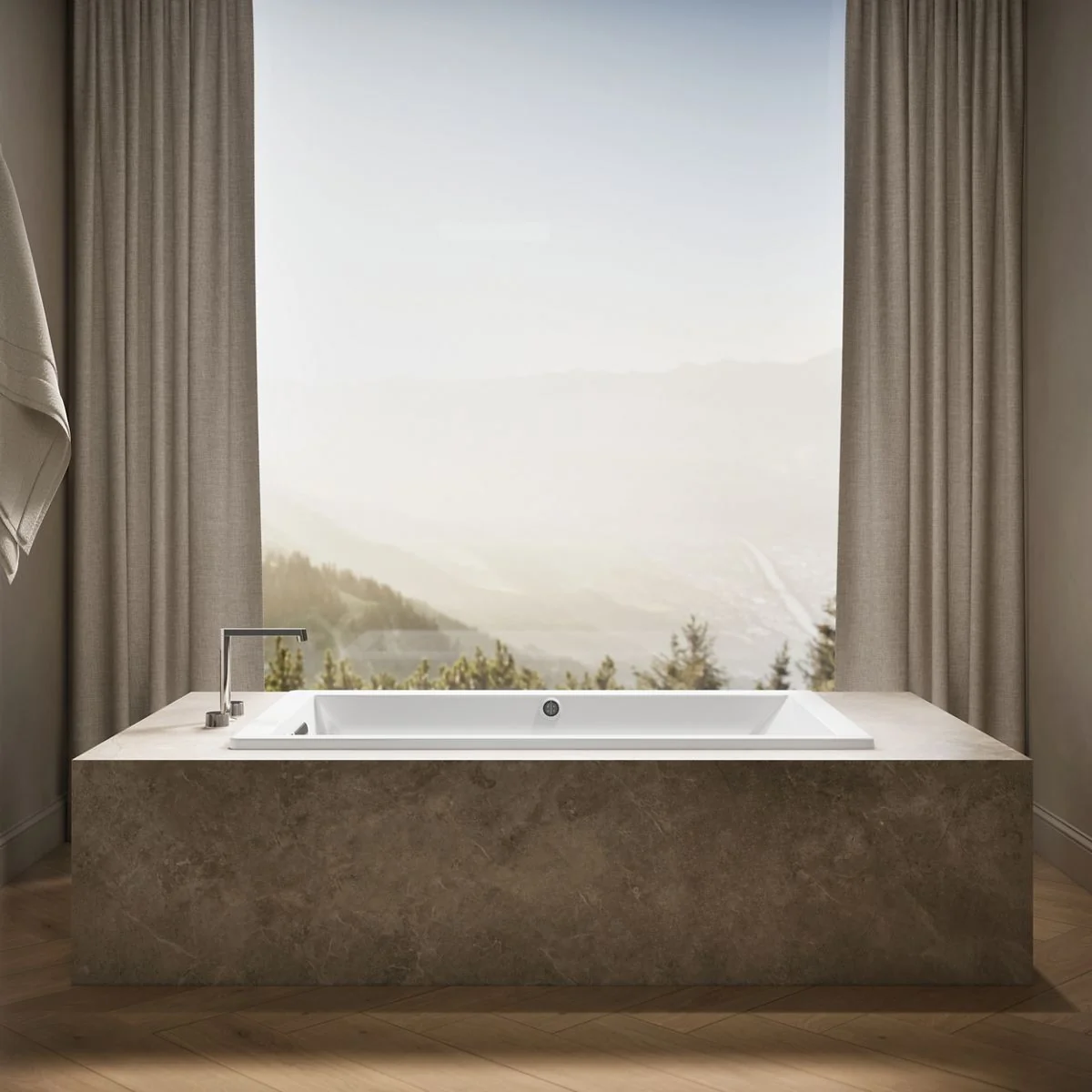KOHLER K-1848-W1 Underscore 60" x 36" drop-in bath with Bask heated surface - Image 24