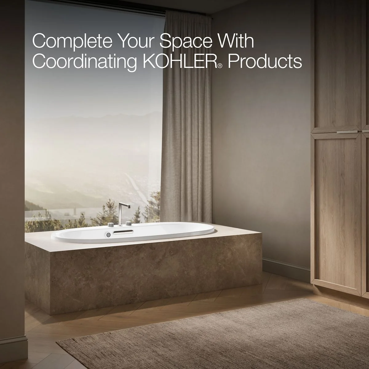 KOHLER K-5715-W1 Underscore 65-1/2" x 35-3/4" drop-in bath with Bask heated surface - Image 19