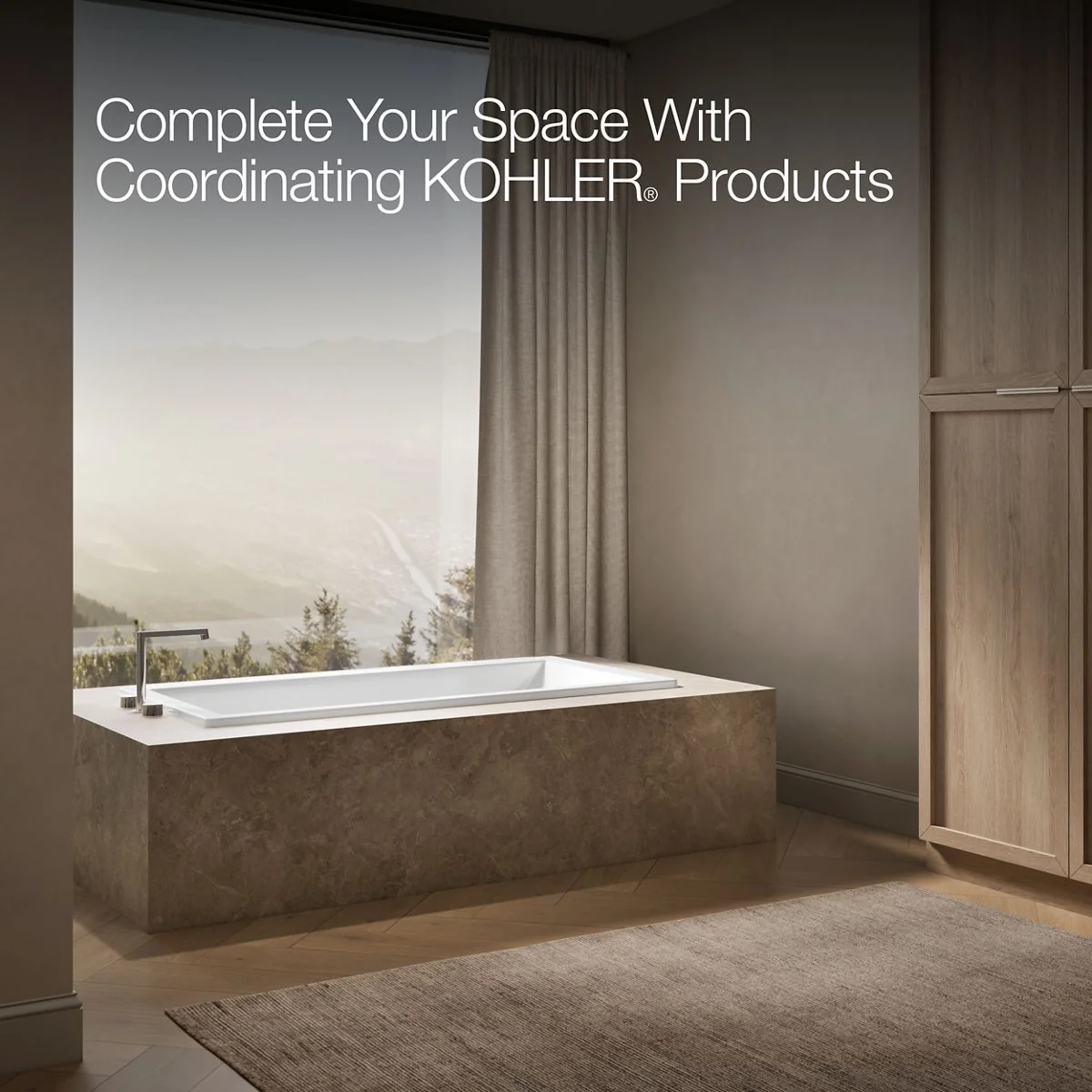 KOHLER K-1821 Underscore 66" x 32" drop-in bath - Image 18
