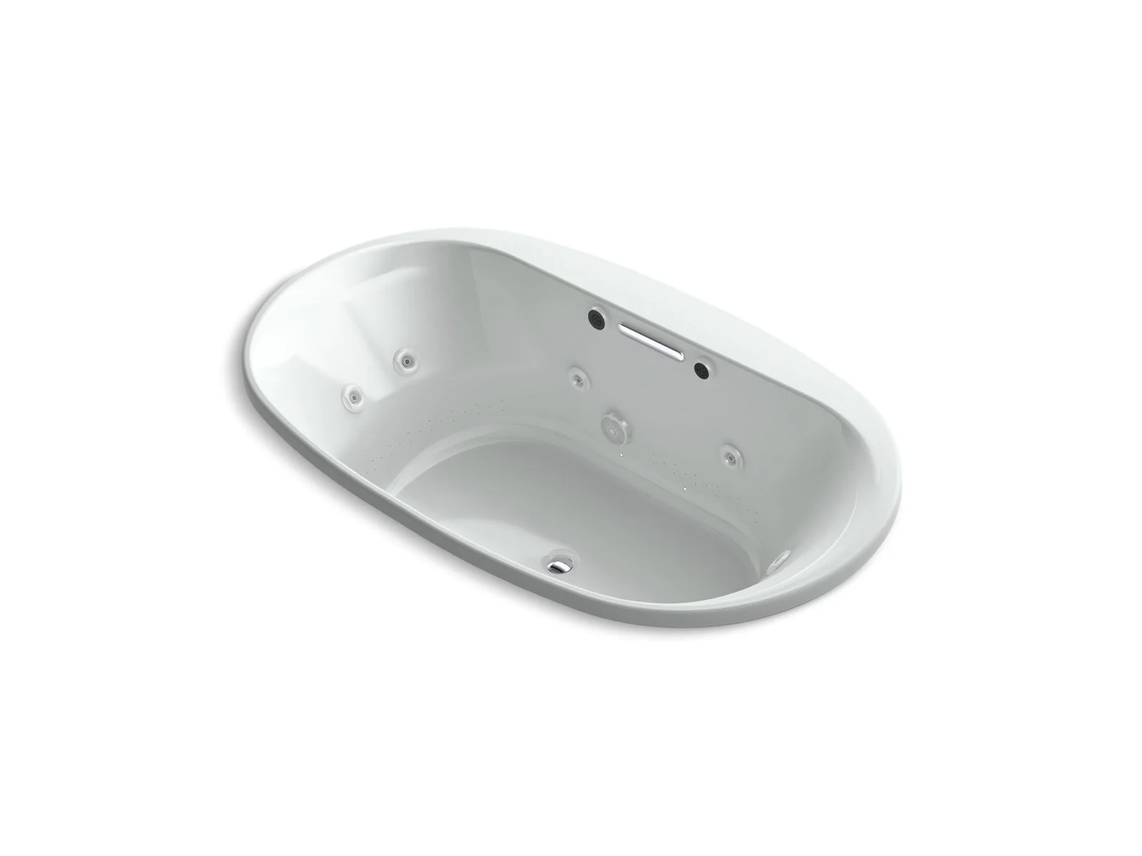 KOHLER K-5718-XHGH Underscore 71-1/2" x 41-1/2" drop-in Heated BubbleMassage air bath with whirlpool - Image 4