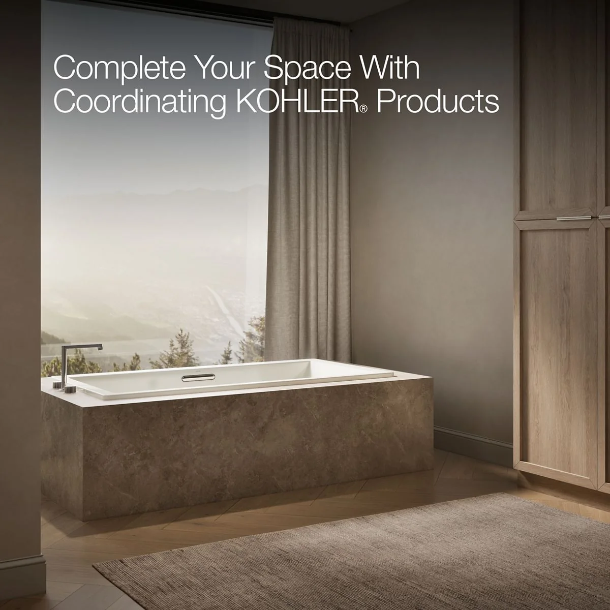 KOHLER K-1834-W1 Underscore 72" x 36" drop-in bath with Bask heated surface - Image 8