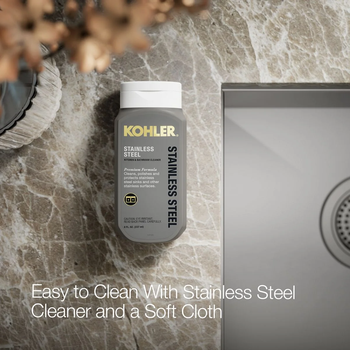 KOHLER K-3838-1 Vault Smart Divide 33" top-/undermount double-bowl kitchen sink - Image 4
