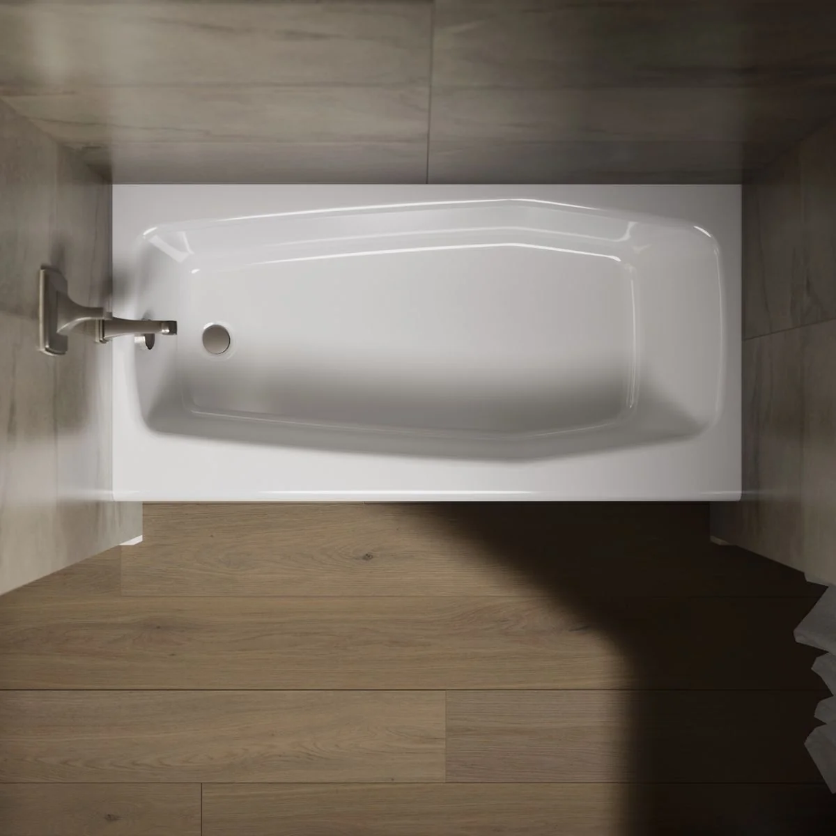 KOHLER K-715 Villager 60" x 30-1/4" alcove bath, left drain - Image 12