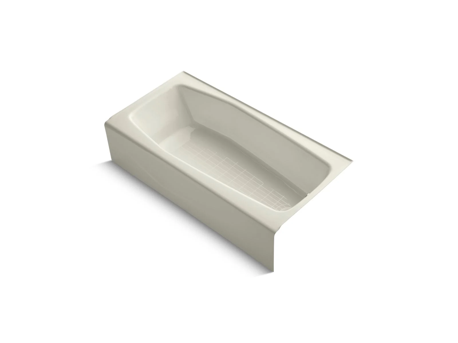 KOHLER K-716 Villager 60" x 30-1/4" alcove bath, right drain - Image 2