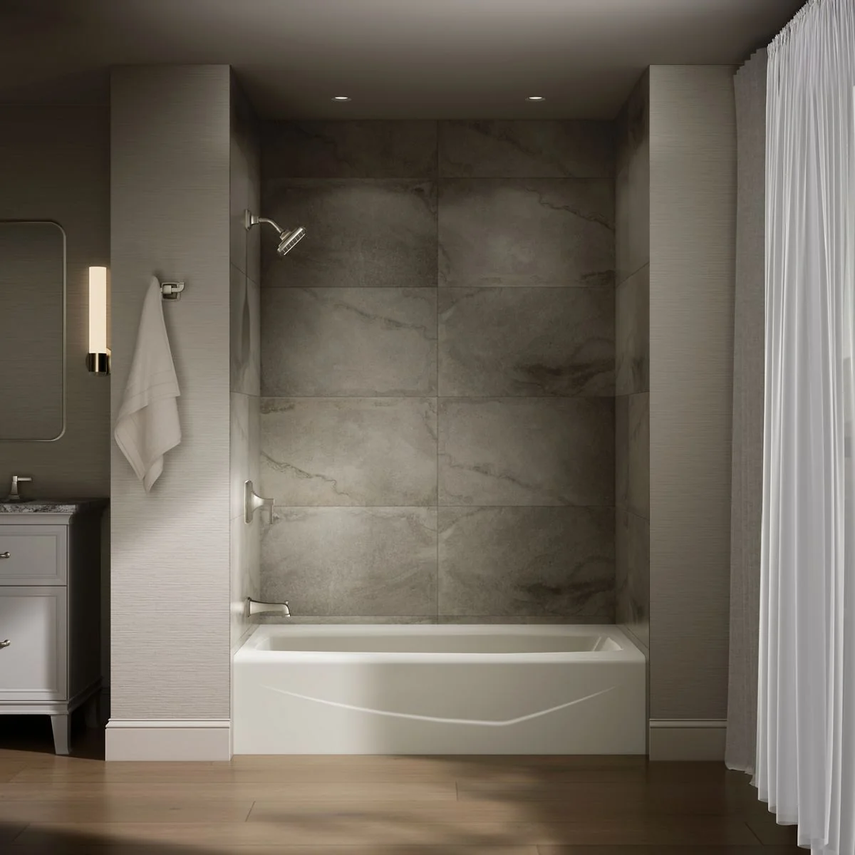 KOHLER K-713 Villager 60" x 34-1/4" alcove bath, left drain - Image 6