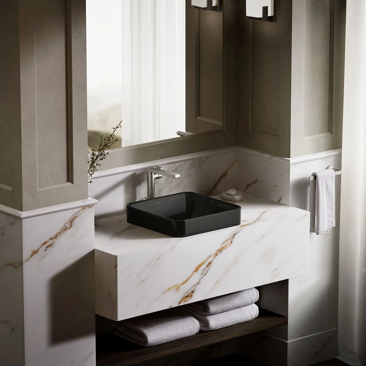 KOHLER K-2661 Vox 16-1/4" square vessel bathroom sink - Image 12