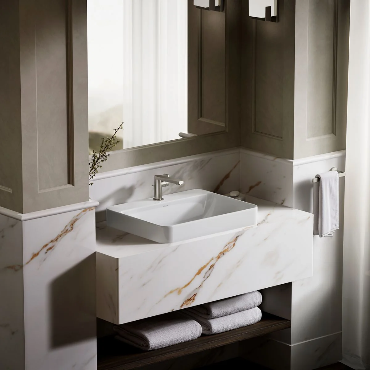 KOHLER K-2660-1 Vox 23" rectangular vessel bathroom sink - Image 29