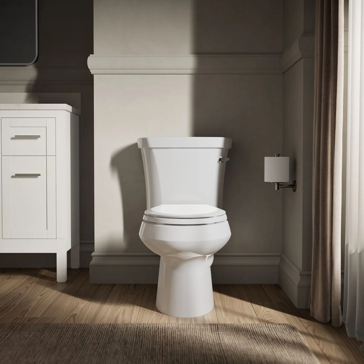 KOHLER K-3948-RA Wellworth Two-piece elongated toilet, 1.28 gpf - Image 8