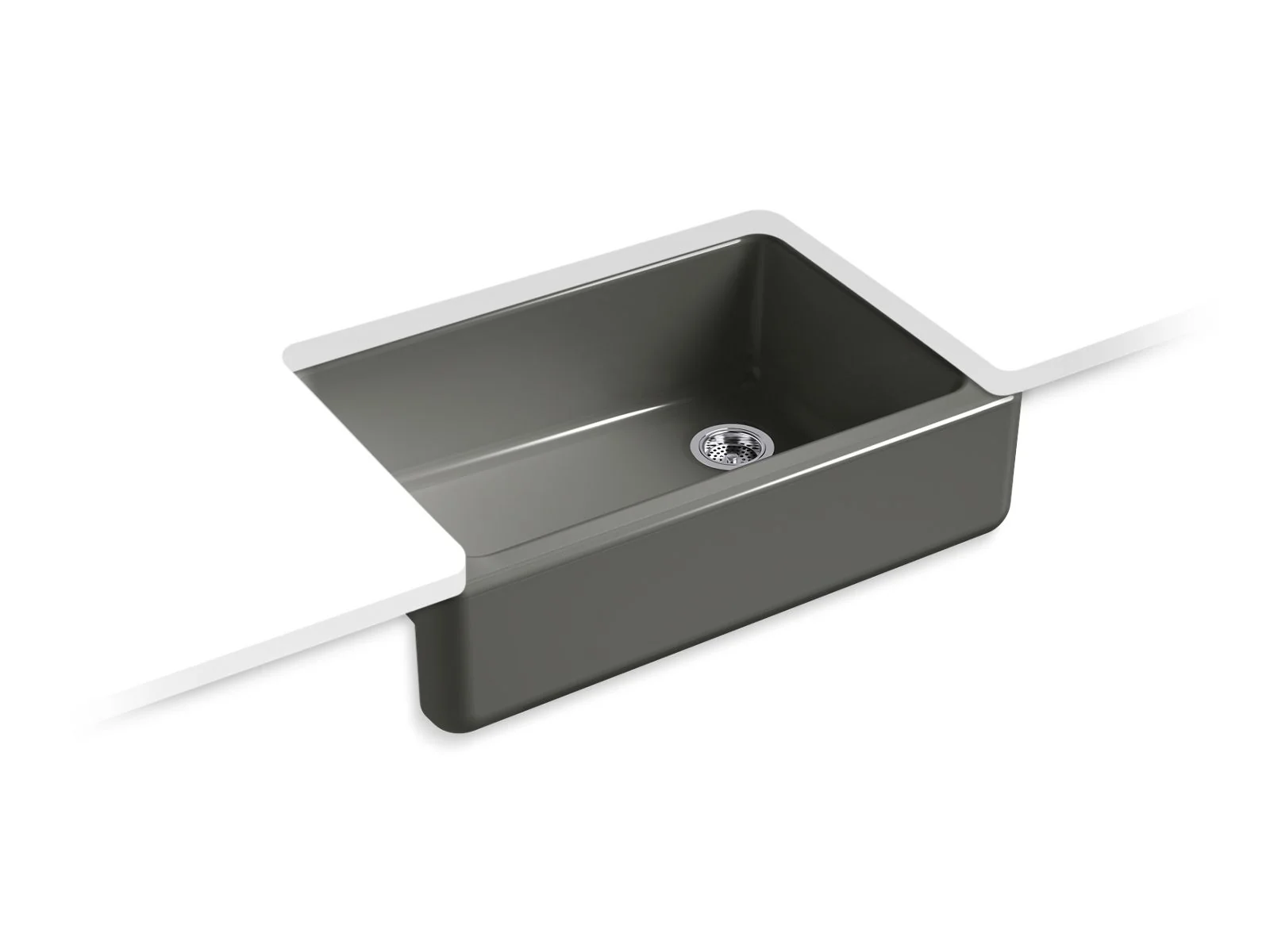 KOHLER K-5827 Whitehaven 32-3/4" undermount single-bowl farmhouse kitchen sink - Image 5