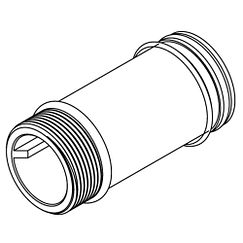 Moen Commercial 104513 5-1/2" Sloan-Moen style supply extension nipple