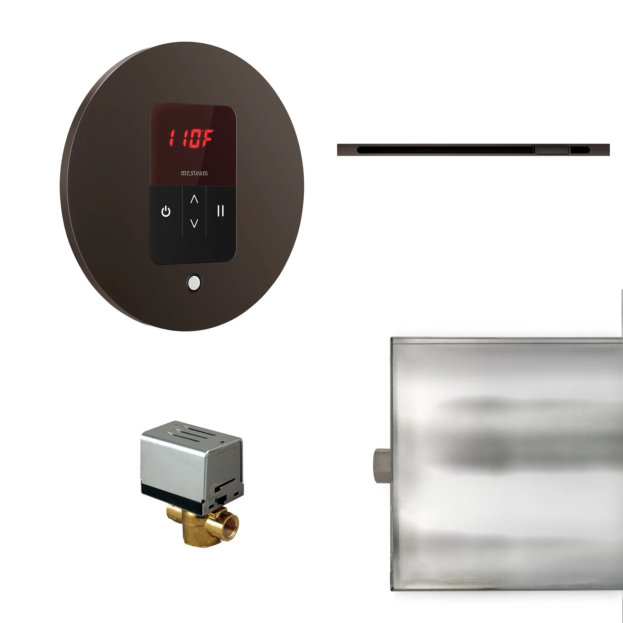Mr. Steam BBUTLERLRORB Basic Butler® Linear Round in Oil Rubbed Bronze