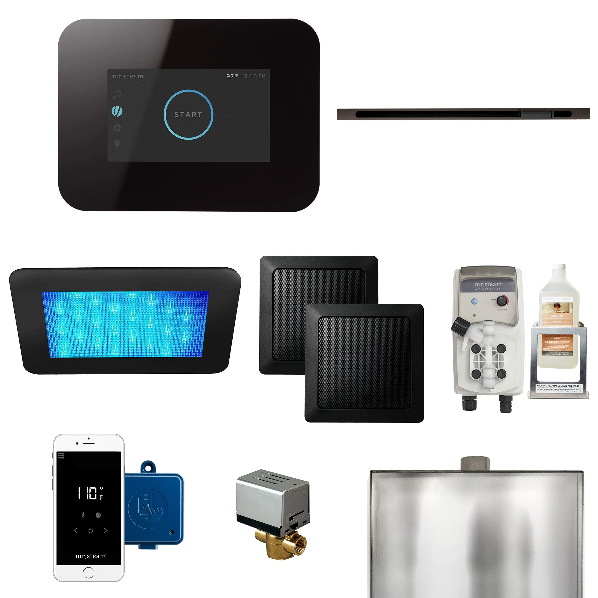 mr. steam I3DREAMXWH iDream® Max Steam Generator Control Kit / Package in White - Image 4