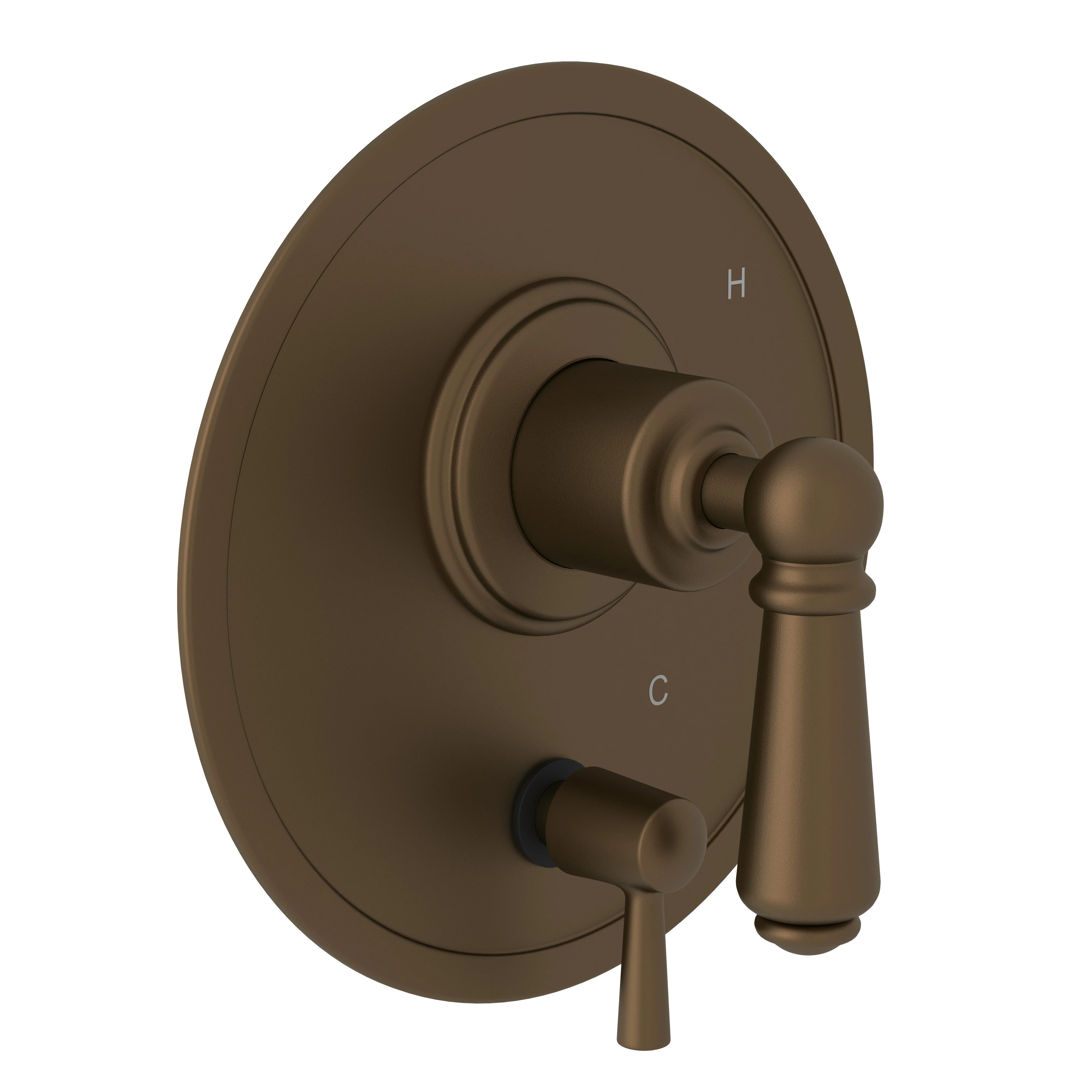 Perrin & Rowe U.2010N Edwardian 1/2" Pressure Balance Trim With Diverter - Image 2