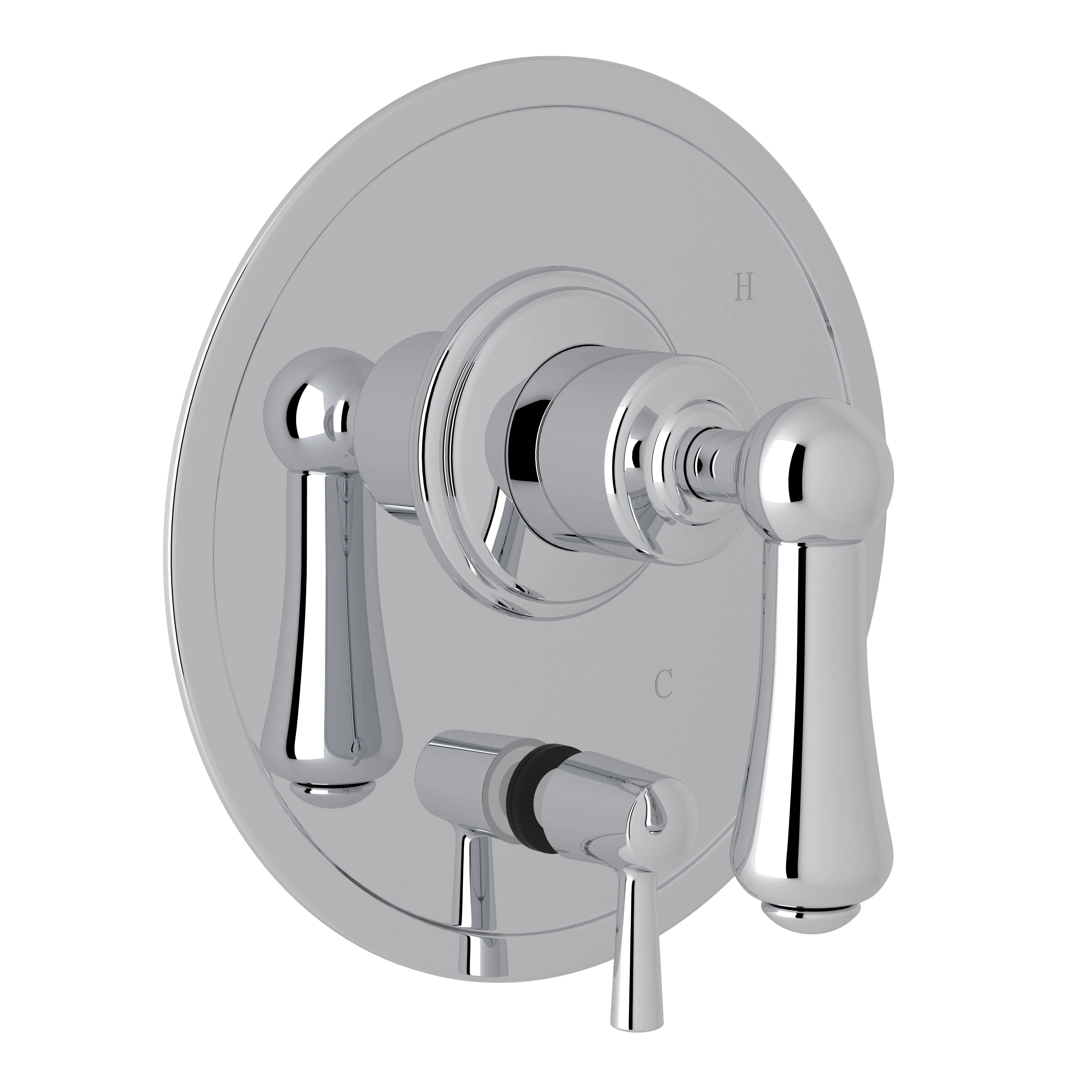 Perrin & Rowe U.2710N Georgian Era 1/2" Pressure Balance Trim With Diverter