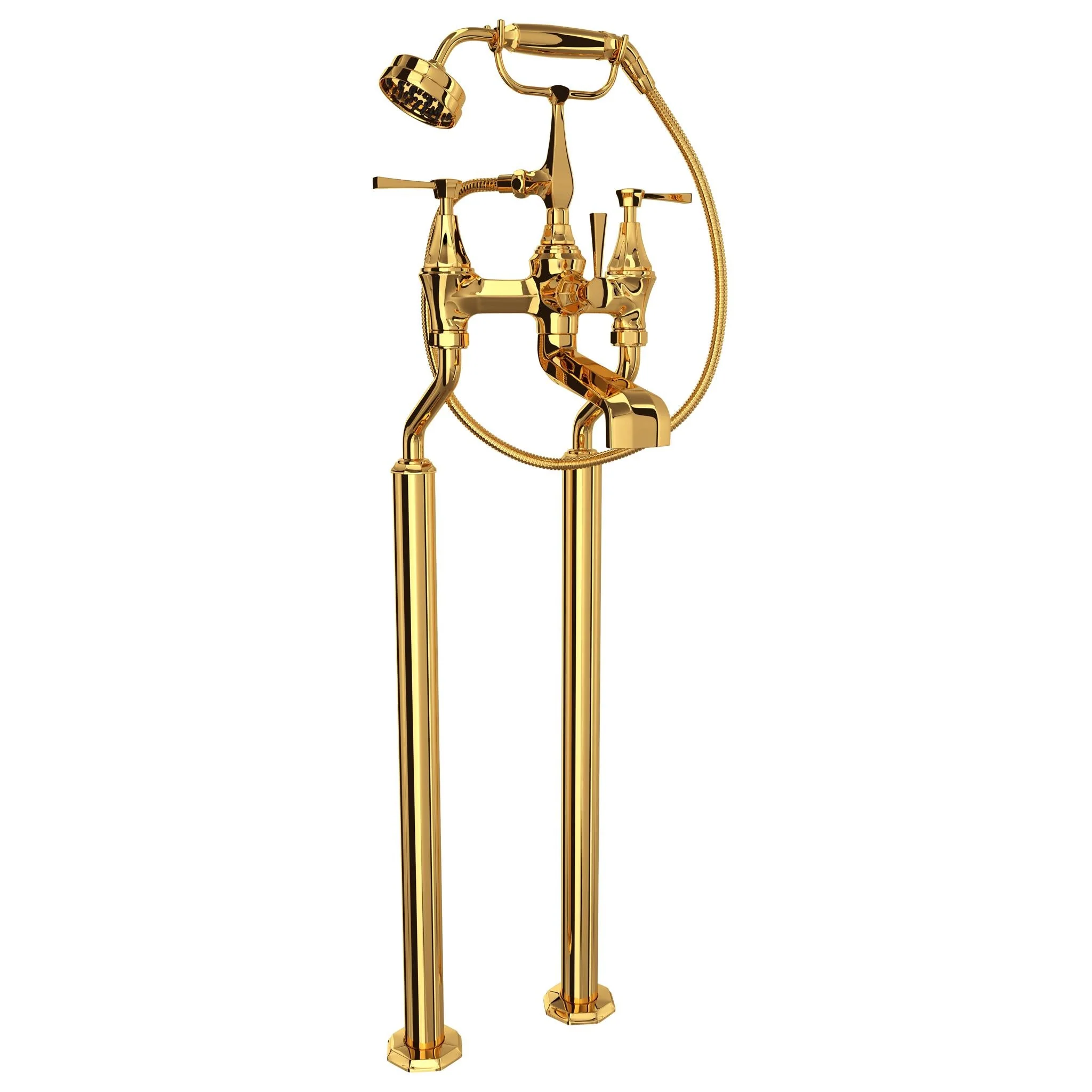 Perrin & Rowe U.3120 Deco Floor Mount Tub Filler - Image 2