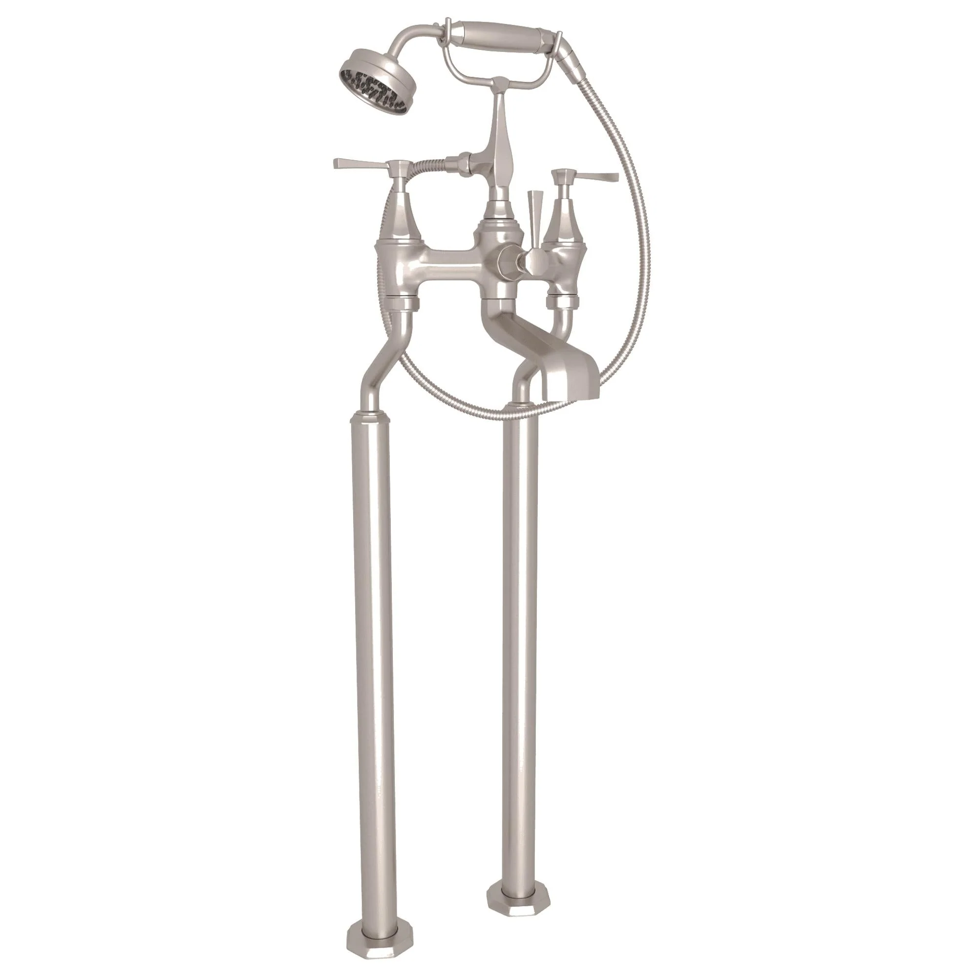 Perrin & Rowe U.3120 Deco Floor Mount Tub Filler - Image 4