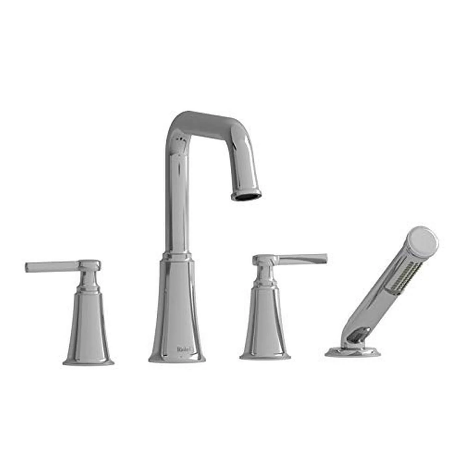 Riobel MMSQ12 Momenti 4-Hole Deck Mount Tub Filler with U-Spout - Image 19