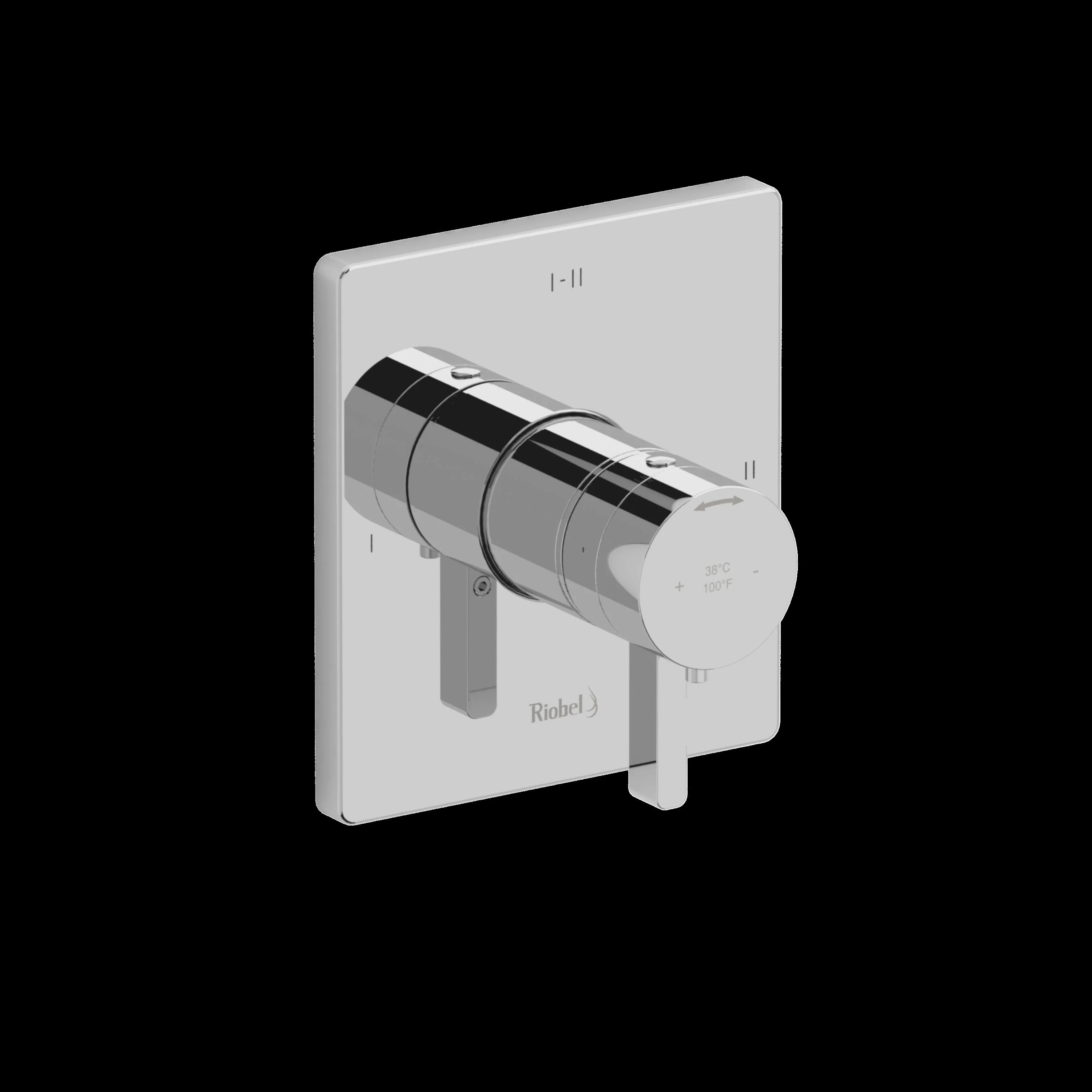 Riobel TPXTQ23 Paradox 1/2" Therm & Pressure Balance Trim with 3 Functions - Image 2