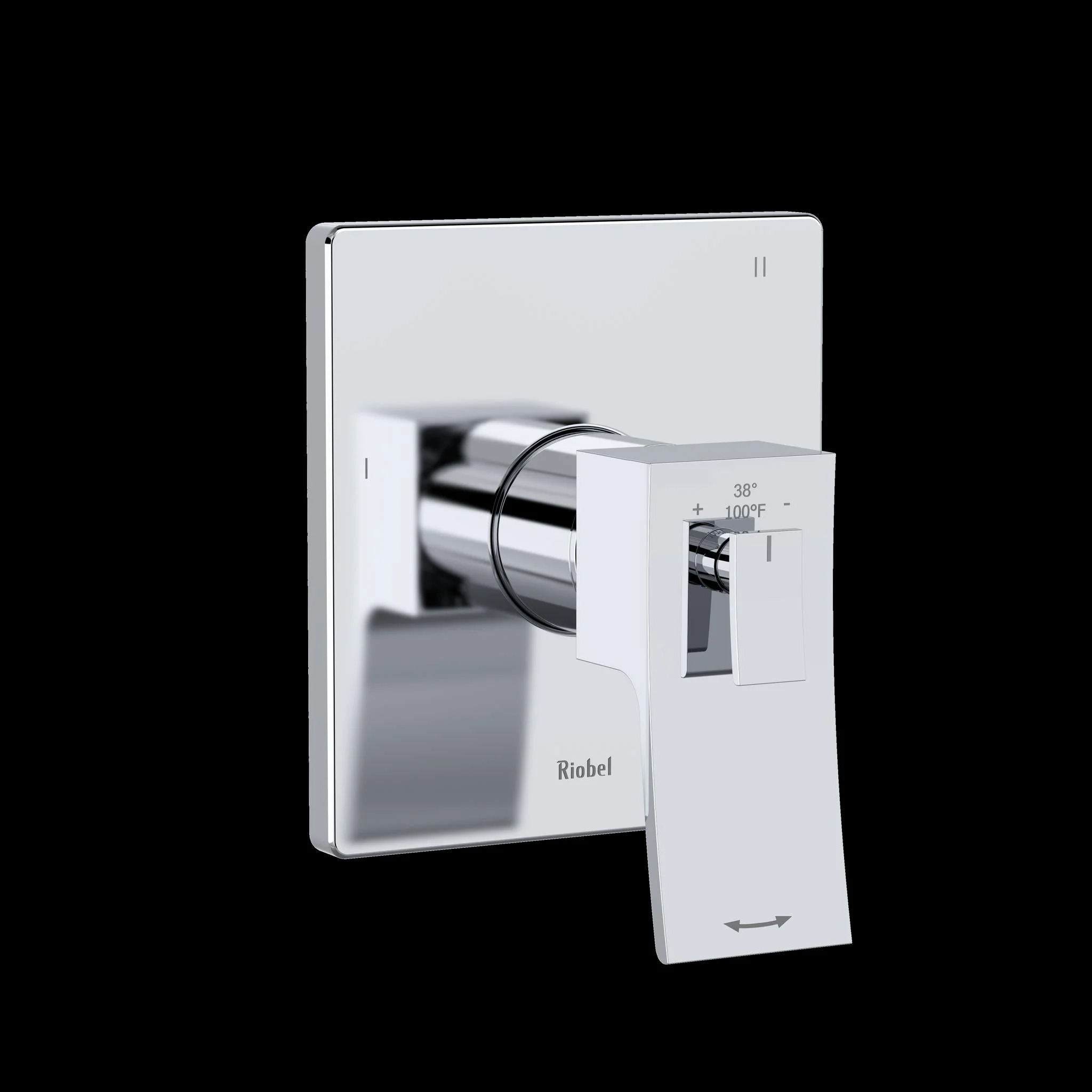 Riobel TZOTQ47 Zendo 1/2" Therm & Pressure Balance Trim with 3 Functions - Image 2