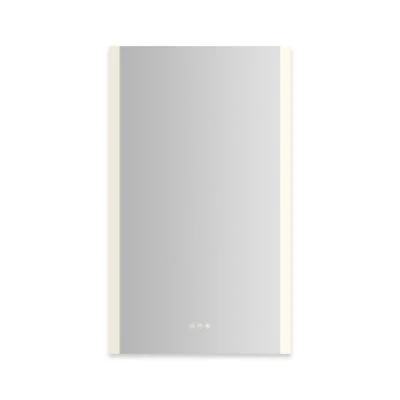 Robern AiO Reserve Cabinet, 24" x 40" x 4", Edge Lit, TUN Lighting, Warm White (2700K) to Cool White (5600K), Dimmable, Interior Lighting, Electrical Outlets, USB Charging Ports, Left Hinge