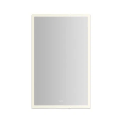 Robern AiO Reserve Cabinet, 30" x 48" x 4", Perimeter Lit, TUN Lighting, Warm White (2700K) to Cool White (5600K), Dimmable, Interior Lighting, Electrical Outlets, USB Charging Ports
