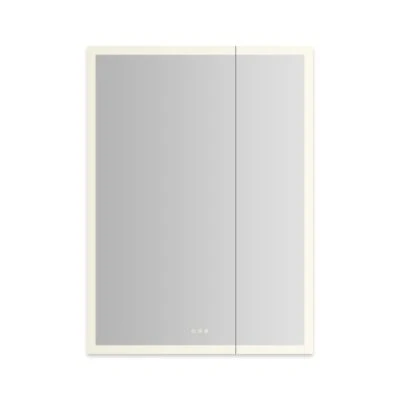 Robern AiO Reserve Cabinet, 36" x 48" x 4", Perimeter Lit, TUN Lighting, Warm White (2700K) to Cool White (5600K), Dimmable, Interior Lighting, Electrical Outlets, USB Charging Ports