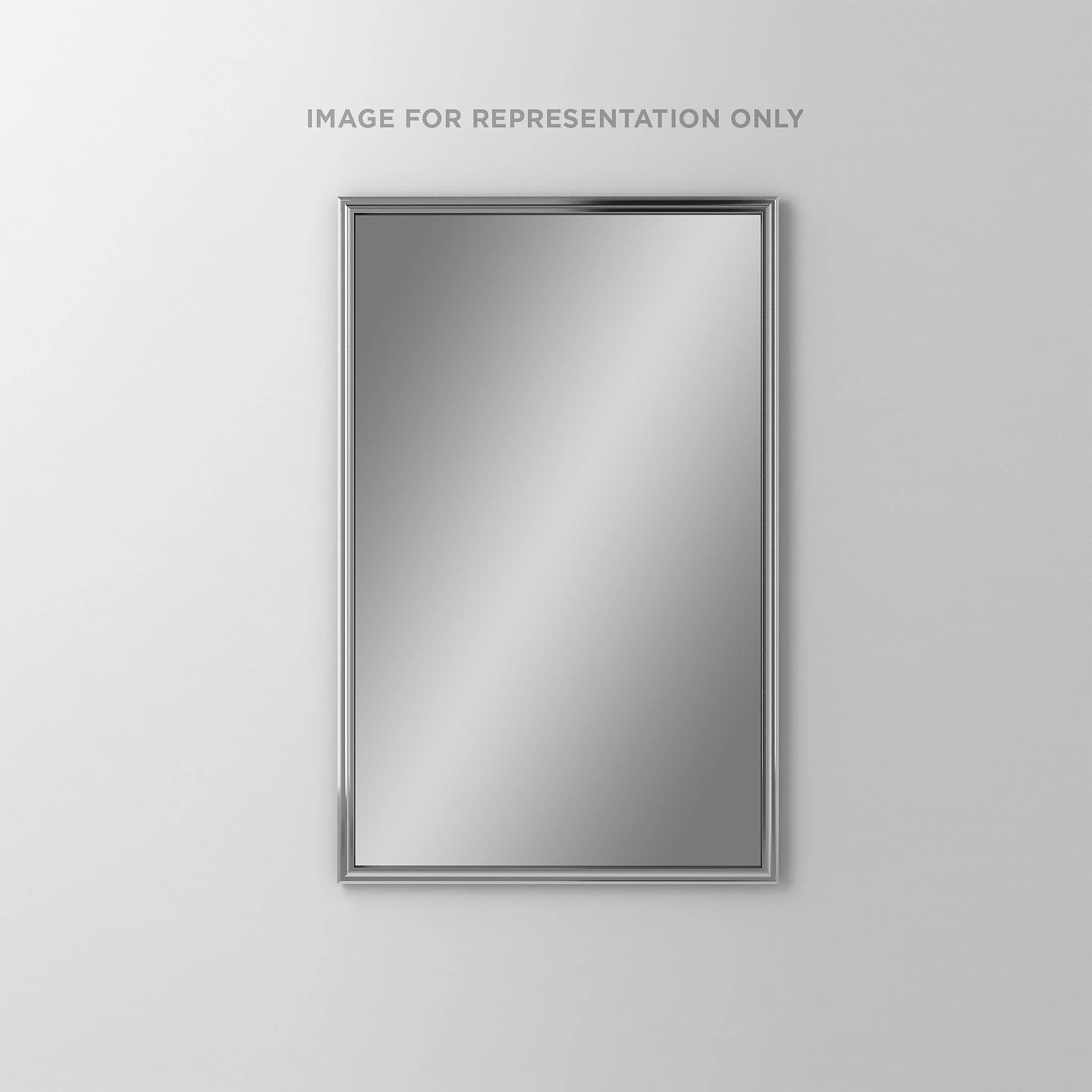 robern DC2440D6RMGRE77 Main Line Cabinet, 24" x 40" x 6", Rosemont Frame, Polished Nickel, Right Hinge, Electric