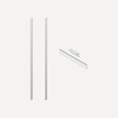 Robern Semi-Recessed and Ganging Kits, 6" x 72" x 2/25", For M Series Reserve Cabinets