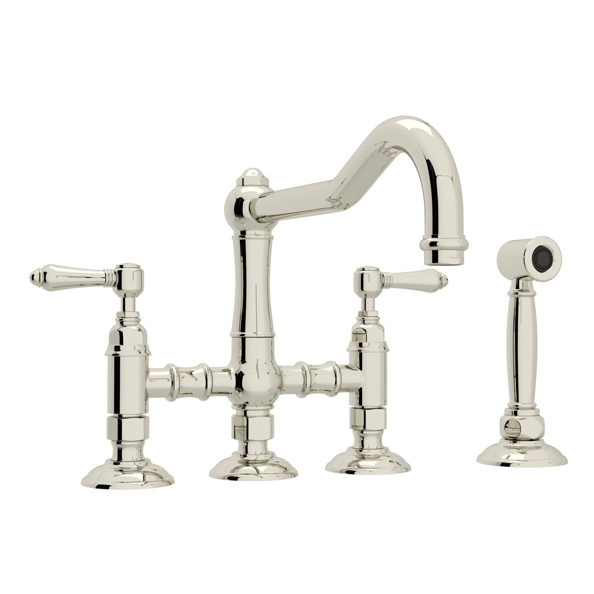 ROHL A1458WS Acqui® Bridge Kitchen Faucet With Side Spray - Image 3
