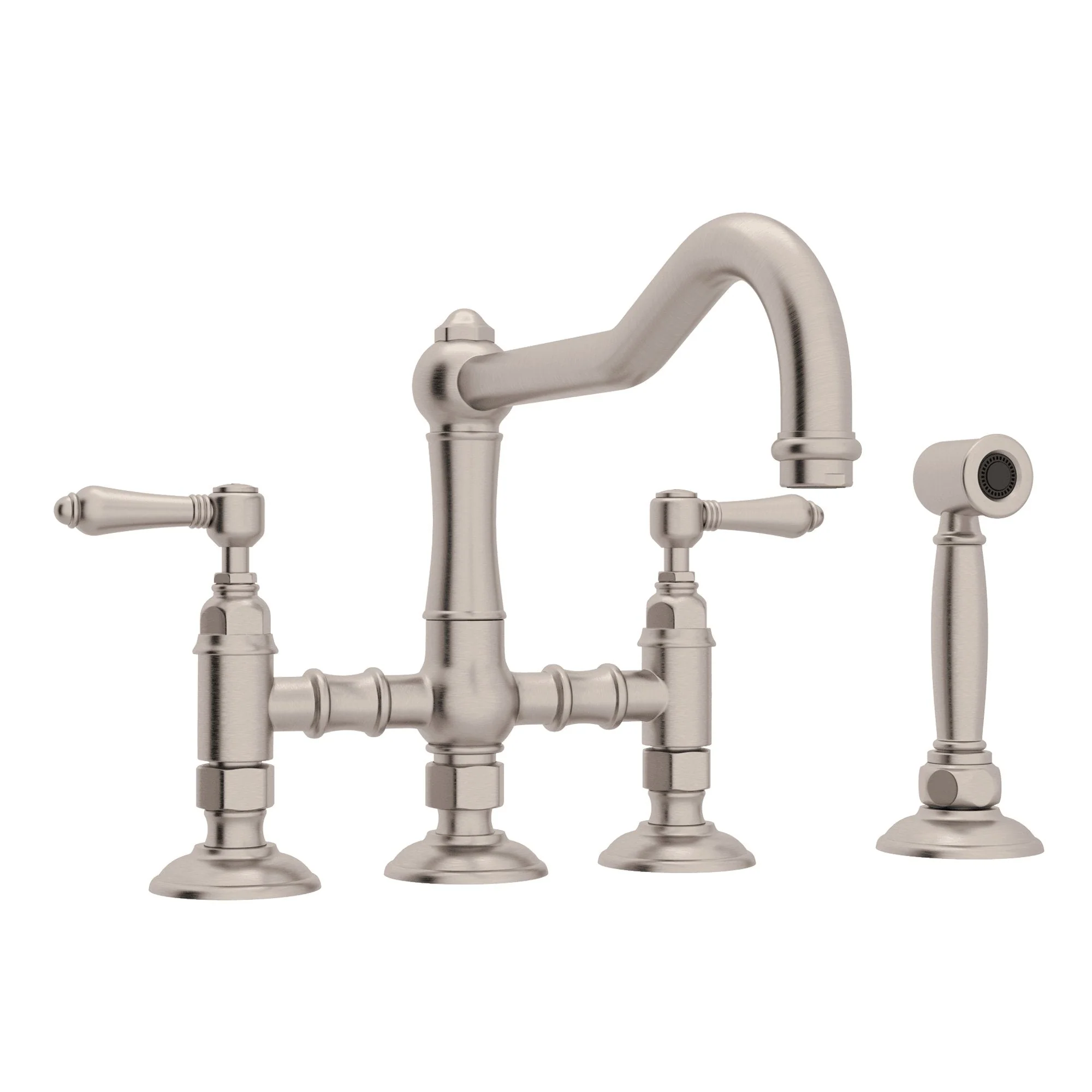 ROHL A1458WS Acqui® Bridge Kitchen Faucet With Side Spray - Image 4